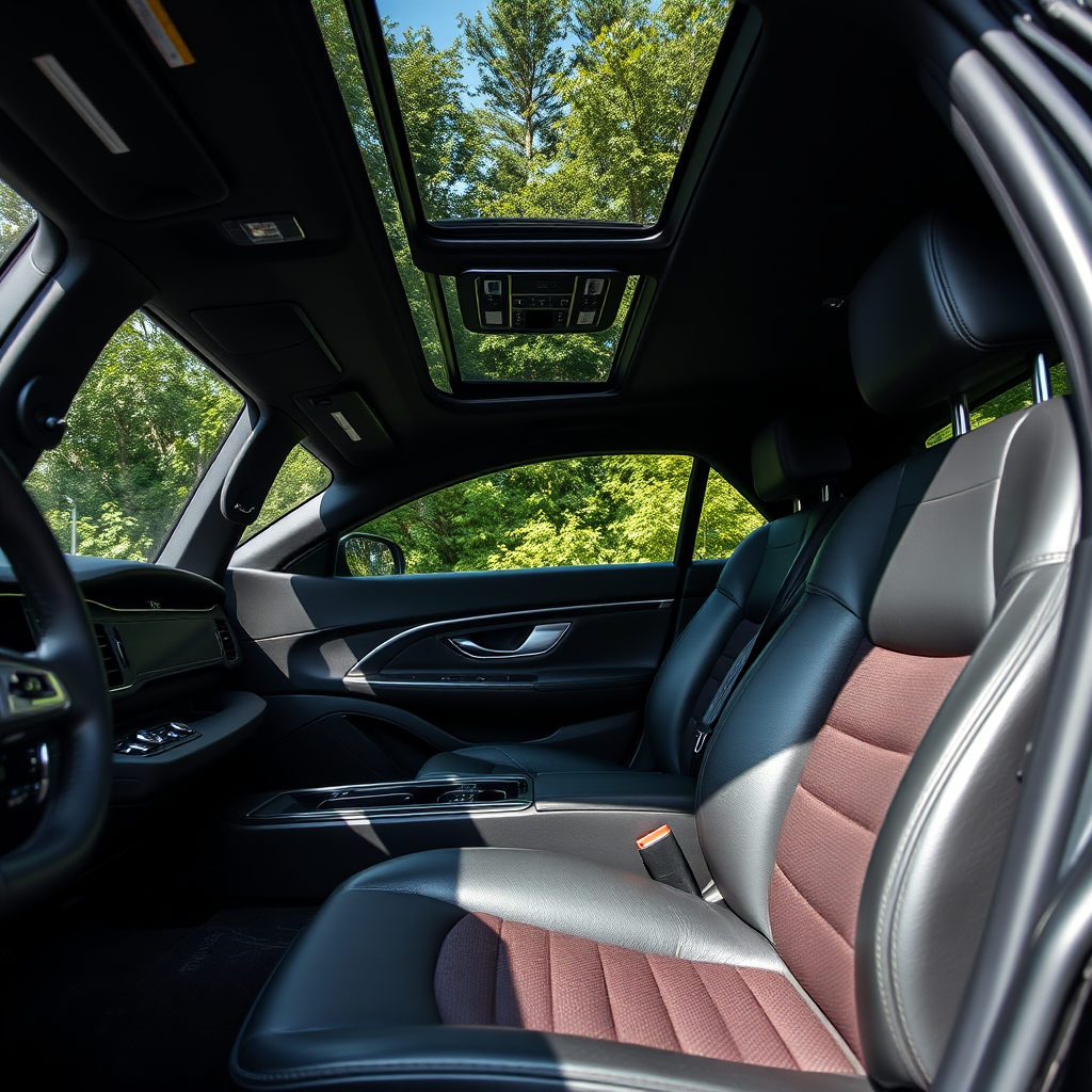 Premium black sedan with leather interior and professional chauffeur service