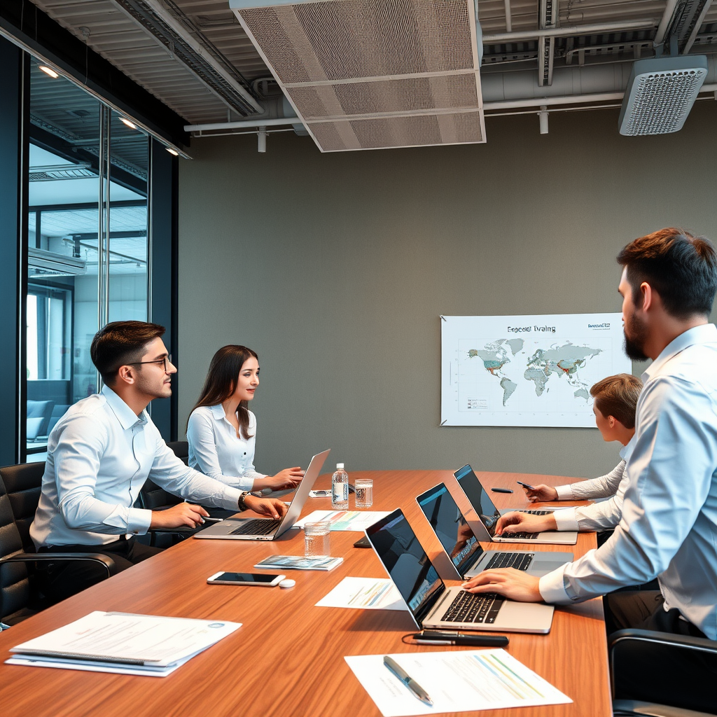 Organized grid of IP addresses with neon green highlights, showing structured network addressing scheme with glowing connection lines